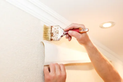 Pose de papier peint à Vezins — revêtements muraux et toiles de verre